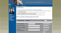 Desktop Screenshot of casscountycollector.com