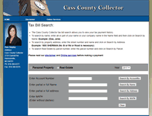 Tablet Screenshot of casscountycollector.com